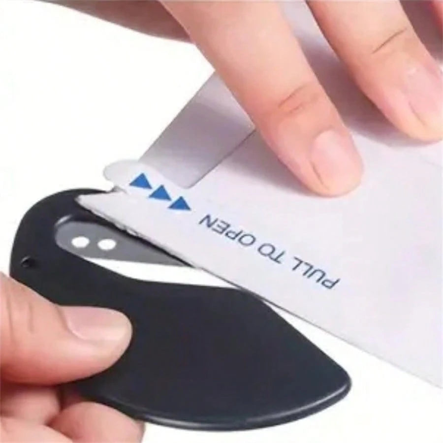 2PCS Compact Plastic Letter Opener - Durable, Multifunctional, Perfect For School And Office Supplies - Available In Vibrant Colors
