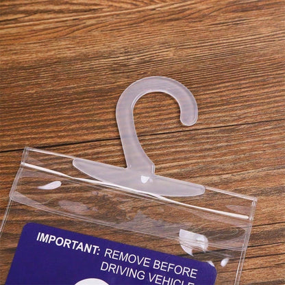 2pcs Disabled Slogan Sign PVC Hook Bag, Parking Sign Bag, Disability Card Card Car Hanging Bag Keep You Handicap Parking Placard