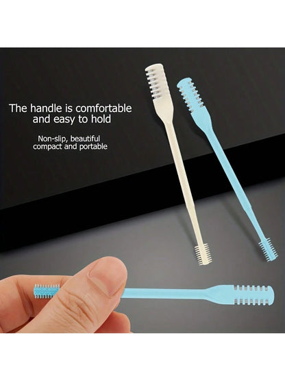 2pcs Double-Sided Knife Nose Hair Trimmer With Storage Box, Portable Manual Nose Hair Removal Razor Kit For Men & Women, Washable 360-Degree Rotating Nose Hair Groomer- Nose Care Tools, Hair Products