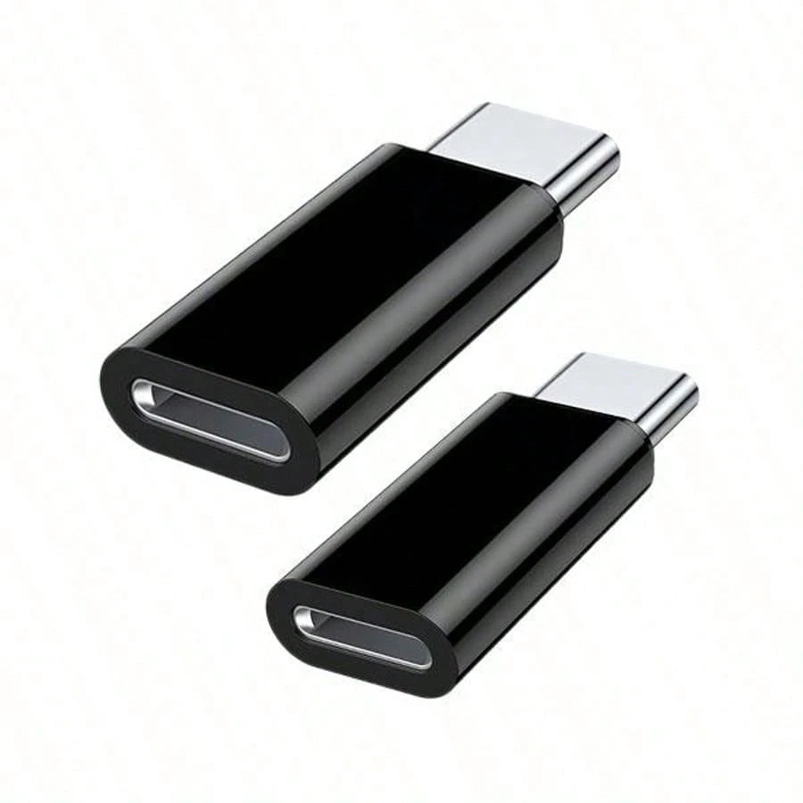 2pcs For Lightning Female To Usb Type-C Male Adapter Compatible With Apple, Charging Head (Charging Only!!), Not For Data/Audio Etc. Only Suitable For Charging, Otherwise It May Not Be Supported, Ple