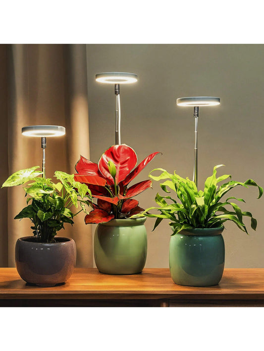 2pcs, Indoor Full Spectrum Grow Light For Plants, Plant Grow Lights, Indoor Imitation Sun Grow Lamp Suitable For Indoor Plant Fleshy Flowers And Small Plants, Promote Plant Growth, Height And Brightne