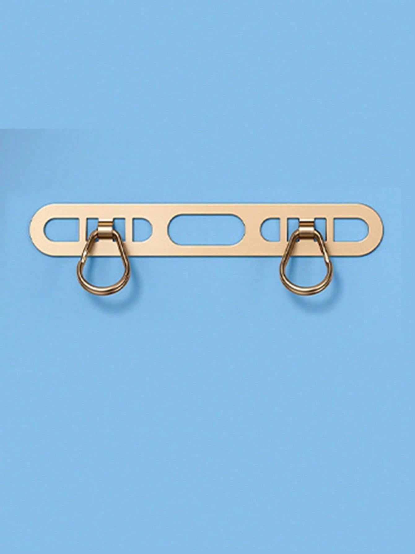 2pcs Metal Ultra-Thin Anti-Lost Backplate, Stainless Steel Clip-On Phone Lanyard Clip, Double Buckle Pad (2 Styles Of Pads Randomly Sent, See Details)
