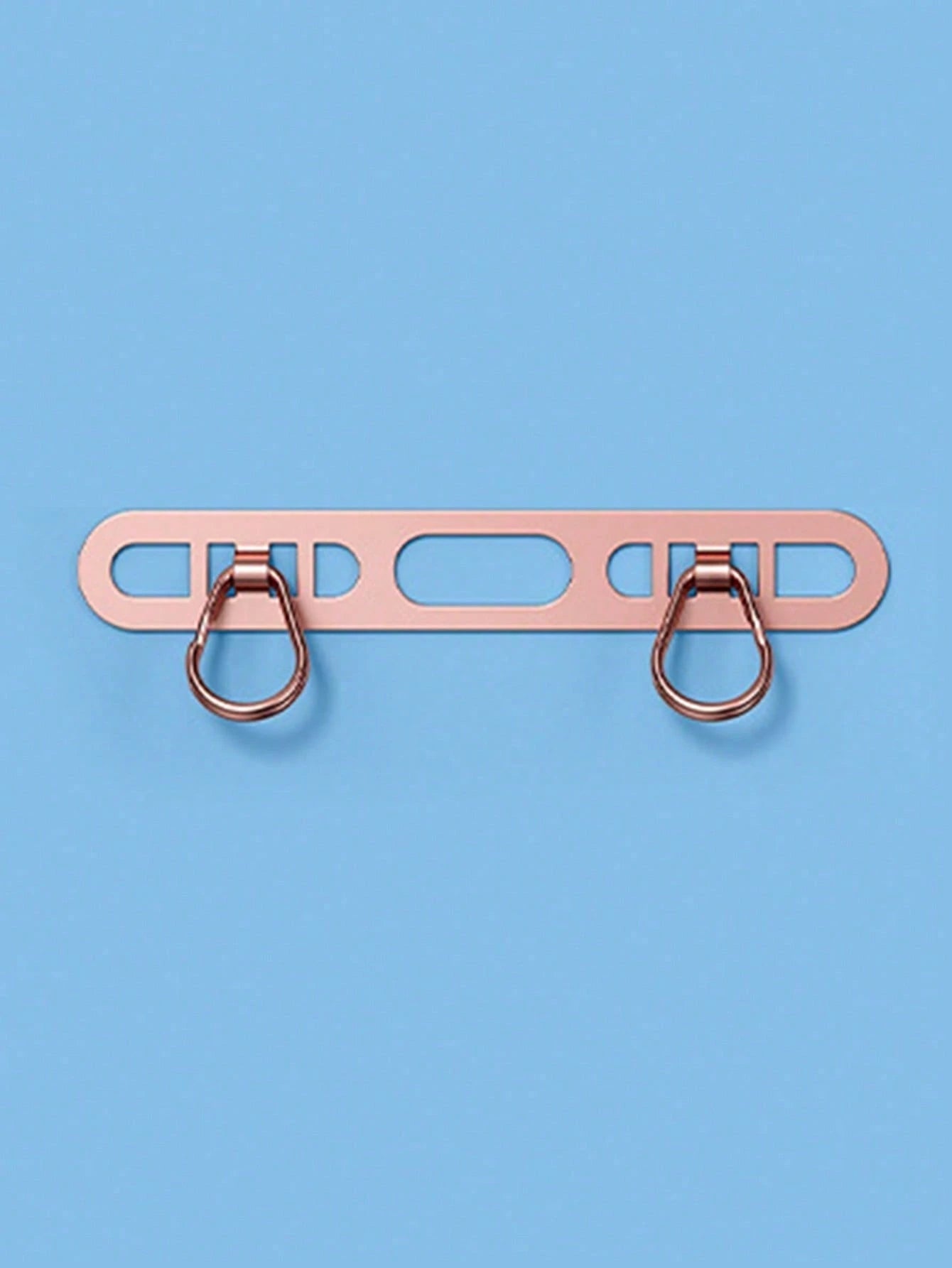 2pcs Metal Ultra-Thin Anti-Lost Backplate, Stainless Steel Clip-On Phone Lanyard Clip, Double Buckle Pad (2 Styles Of Pads Randomly Sent, See Details)