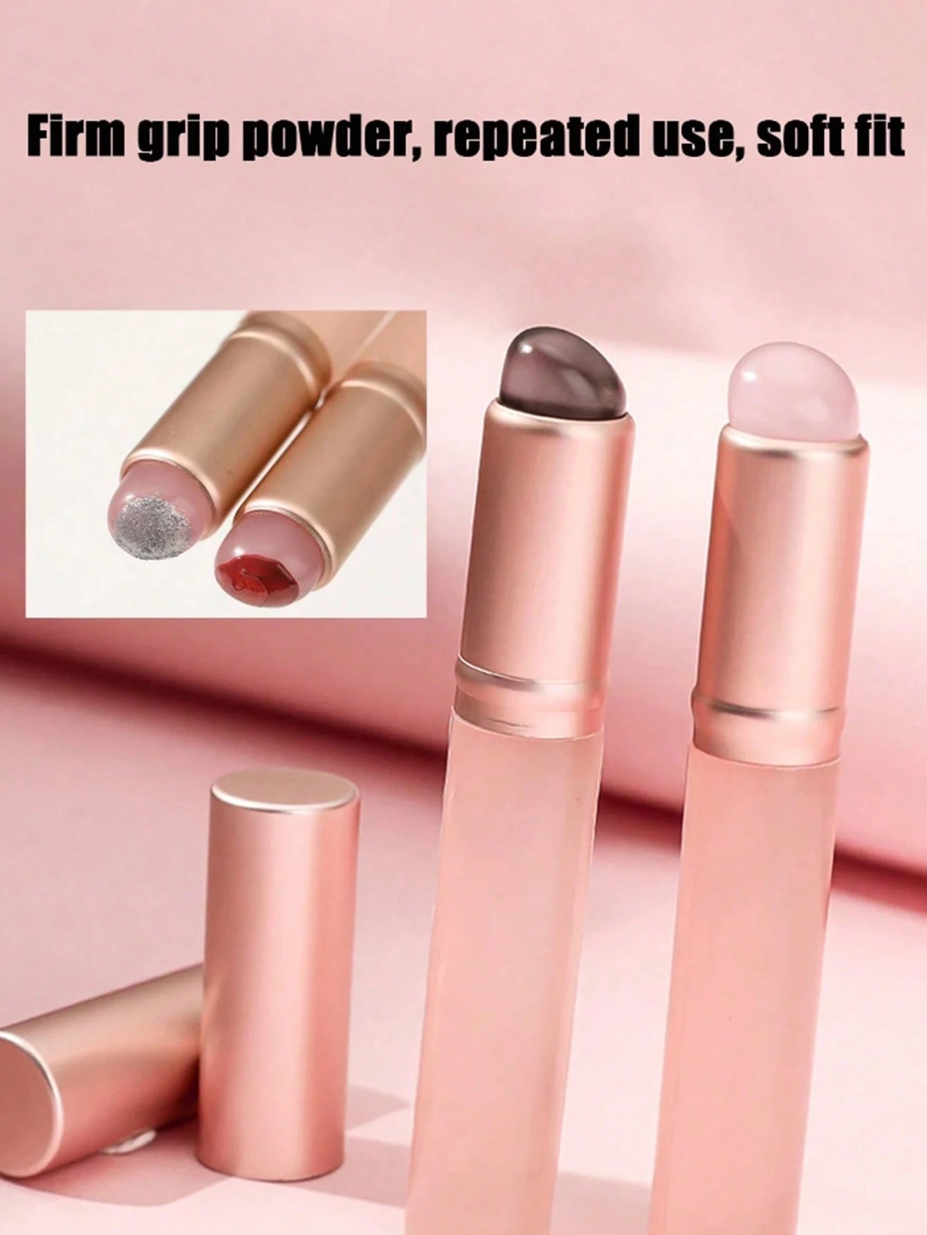 2pcs Mini Silicone Lip Brushes With Lid- Lipstick Brush, Concealer Brush, Lip Mask Applicator, Lip Gloss Brush- Convenient Travel Makeup Brushes,Giveaways