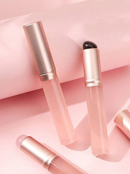 2pcs Mini Silicone Lip Brushes With Lid- Lipstick Brush, Concealer Brush, Lip Mask Applicator, Lip Gloss Brush- Convenient Travel Makeup Brushes,Giveaways