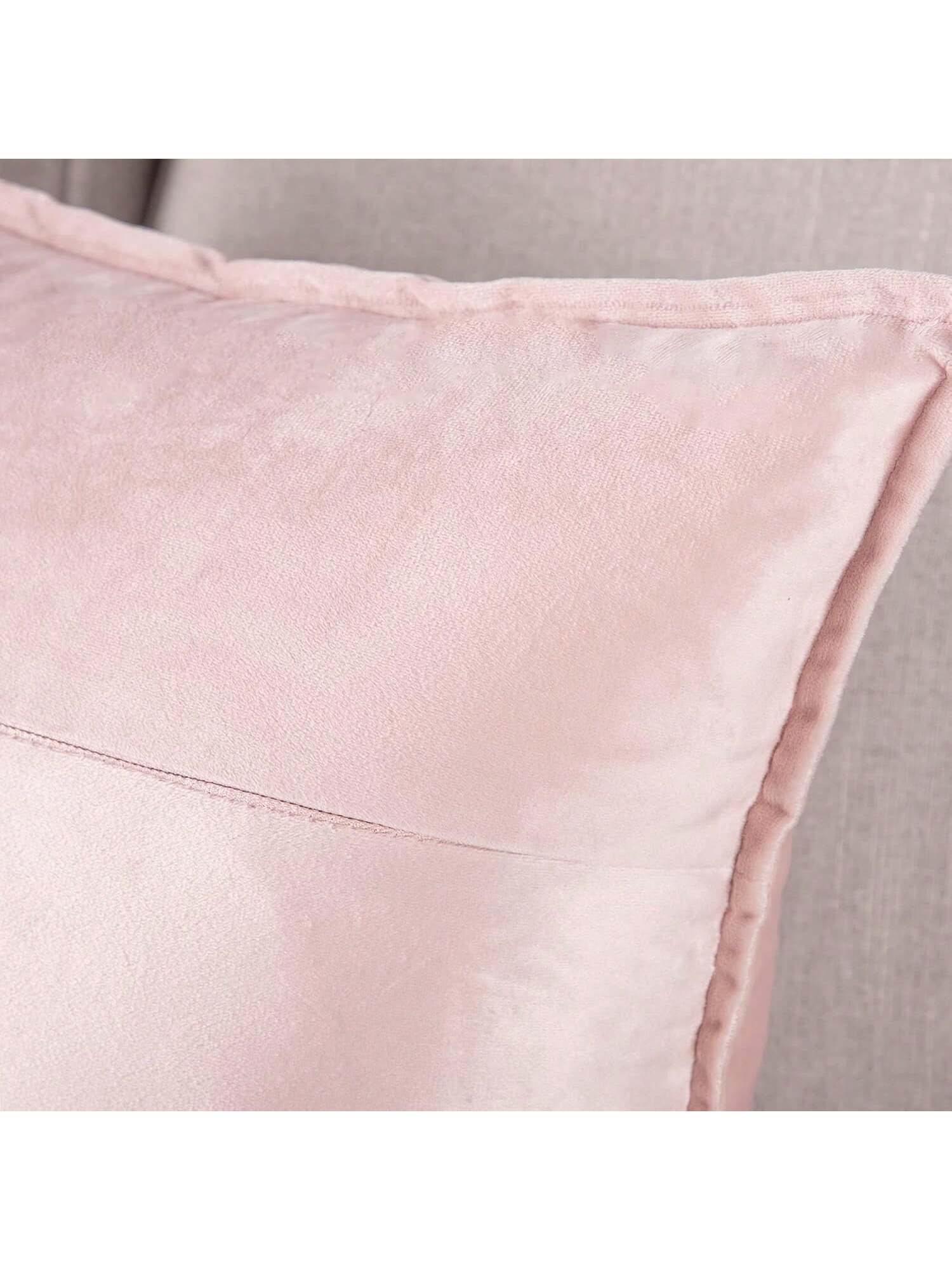 2pcs Nordic Style Solid Color Fleece Ruffle Pillow Covers (Pillow Insert Not Included), Square Decorative Cushion Covers, Soft & Comfortable Linen-Like Fabric, Modern Decor For Sofa, Home, Bedroom, Do