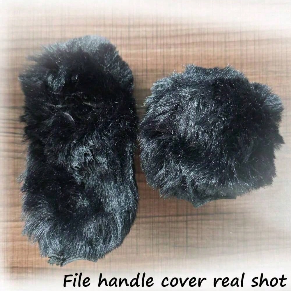 2pcs Plush Handbrake Cover And Gear Shift Knob Cover, Soft Faux Fur, Fit For Manual Transmission, Universal Car Accessories