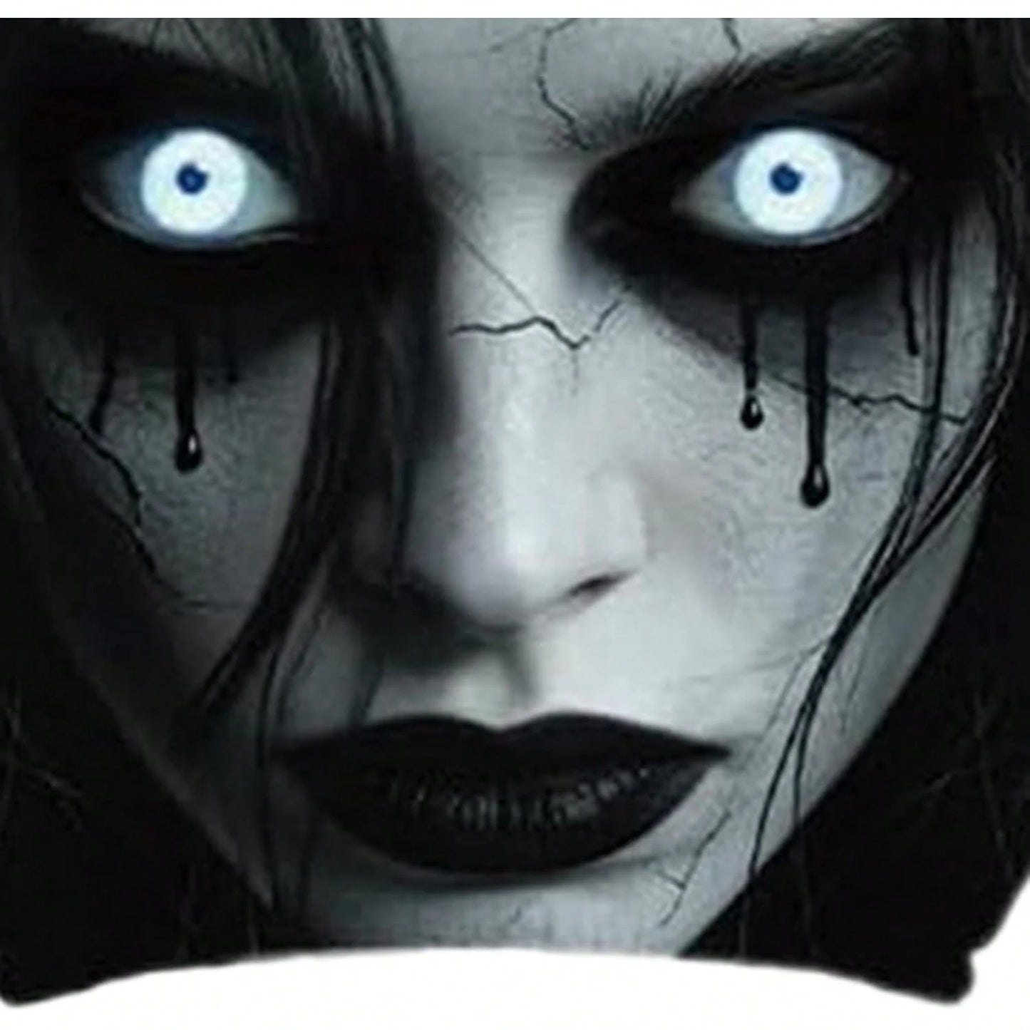 2PCS Scary Car Headrest Covers, Ghost Face Headrest Covers For Front Rear Seat, Humorous Head Rest Dust Protectors Fully-Surrounded, Elastic & Washable Cars Accessories For Auto Decor