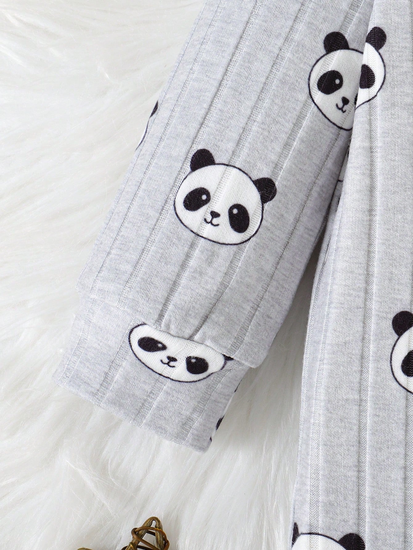 2pcs/Set Baby Boy Ribbed Fabric Bear Print Long Sleeve Romper & 3D Bear Ear Hat, Suitable For Casual, Outdoor, Vacation And Other Occasions, Versatile