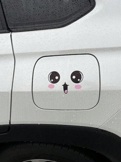 2pcs/Set Cartoon Big Eyes Car Mirror Sticker