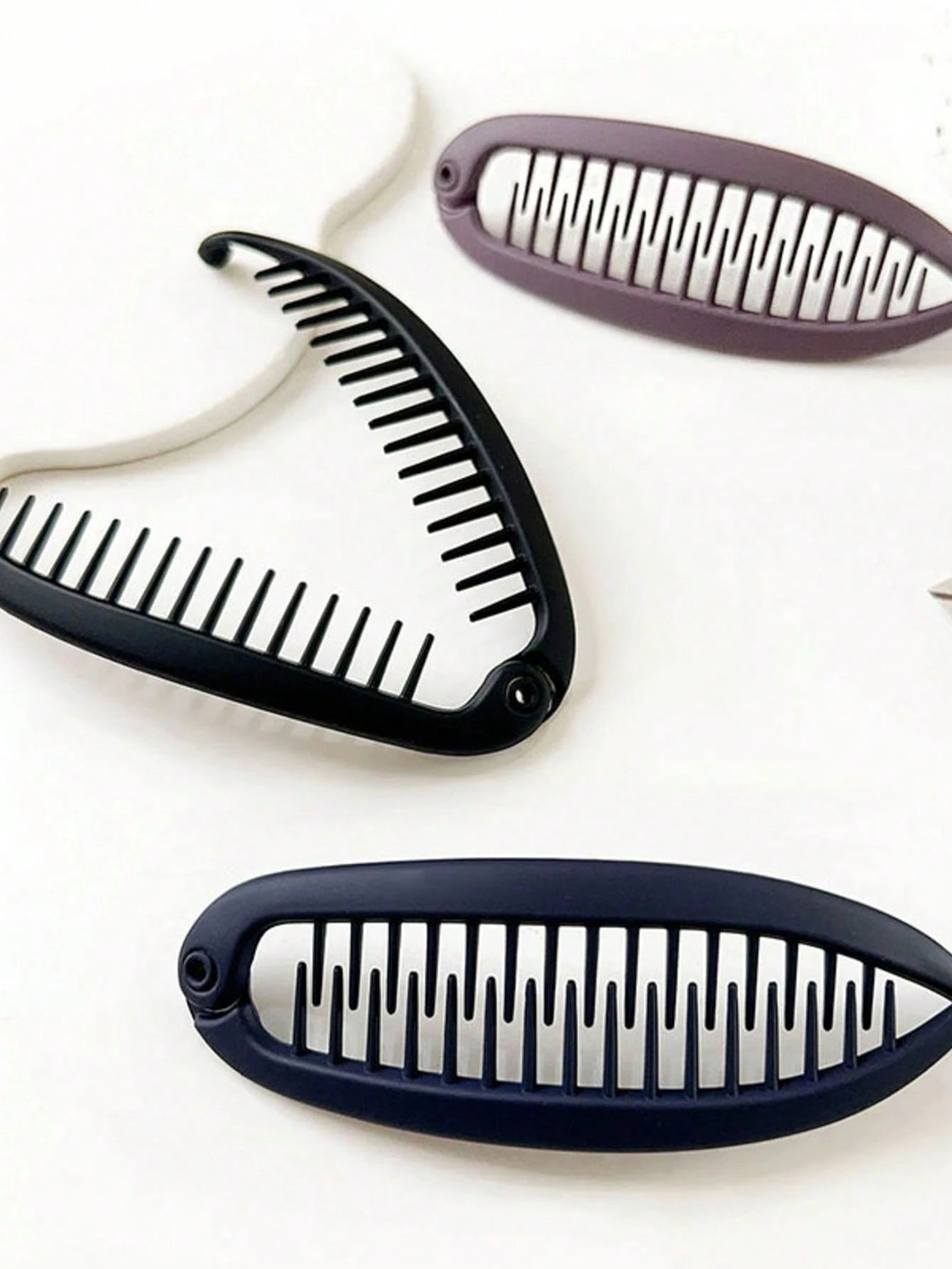 2pcs/Set Comb Wave Hair Clips, Beach Party Ponytail Clips, Hair Bun Maker, Banana Hair Clips Back To School Hair