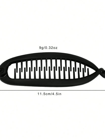 2pcs/Set Comb Wave Hair Clips, Beach Party Ponytail Clips, Hair Bun Maker, Banana Hair Clips Back To School Hair