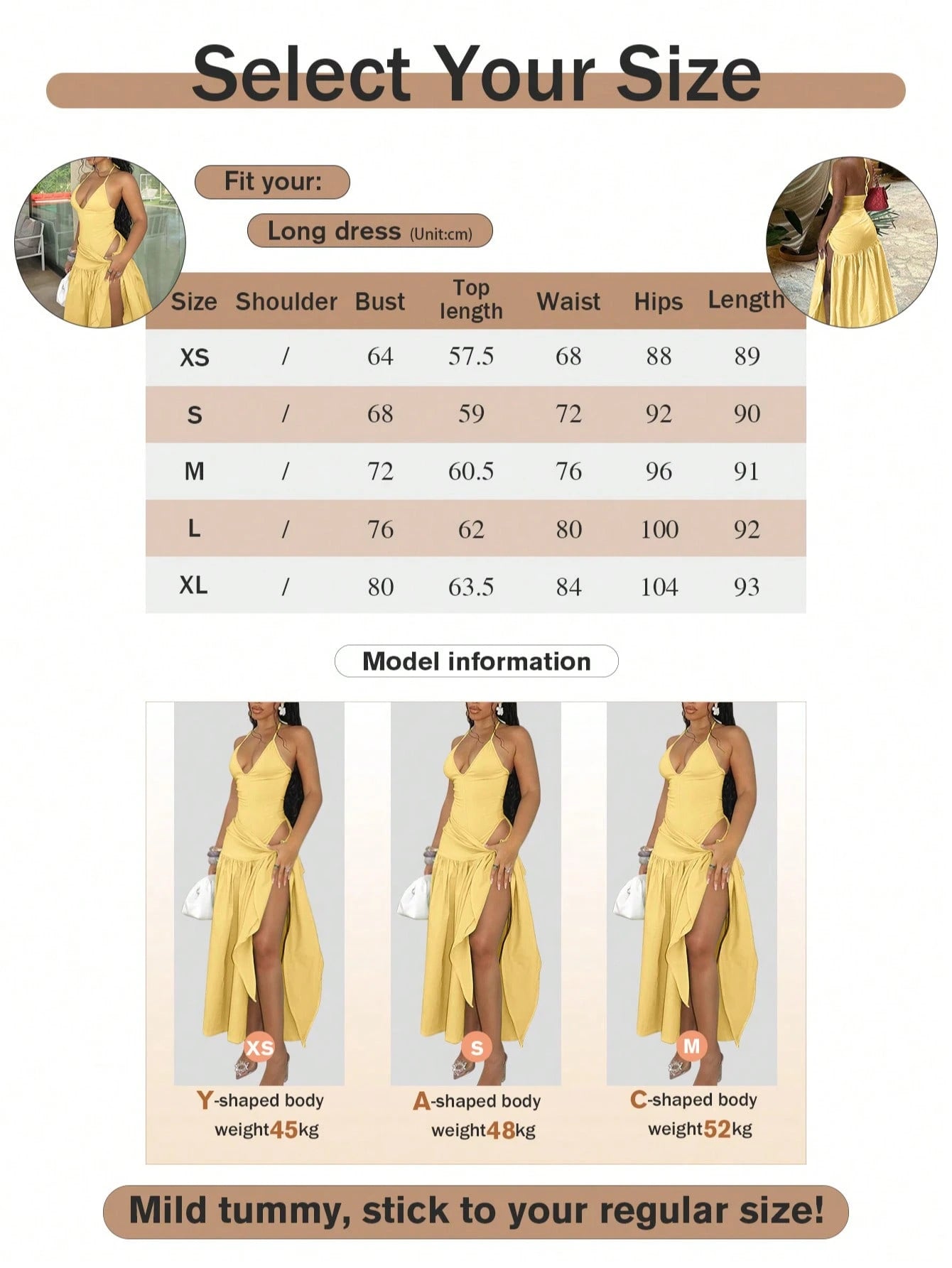 2pcs/Set Lace-Up Backless Jumpsuit Paired With Wrap-Around Mid-Length Skirt, Sexy Outfit Summer Elegant Yellow, Vacationcore