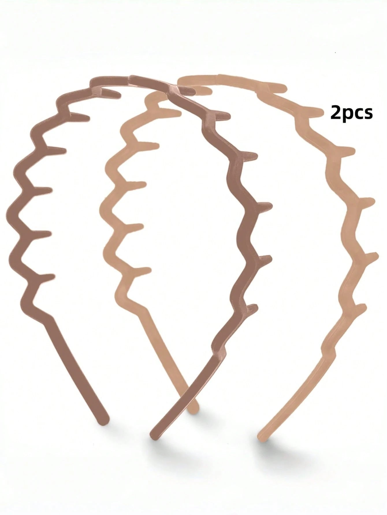 2pcs/Set Women's Zigzag Headbands- Headband & Hair Clips, Fashion Accessories For Sleek Hairstyles- Comfortable Wave Headbands| Comb Headbands| Ideal Gift For Women- Black And Tortoiseshell- Sui