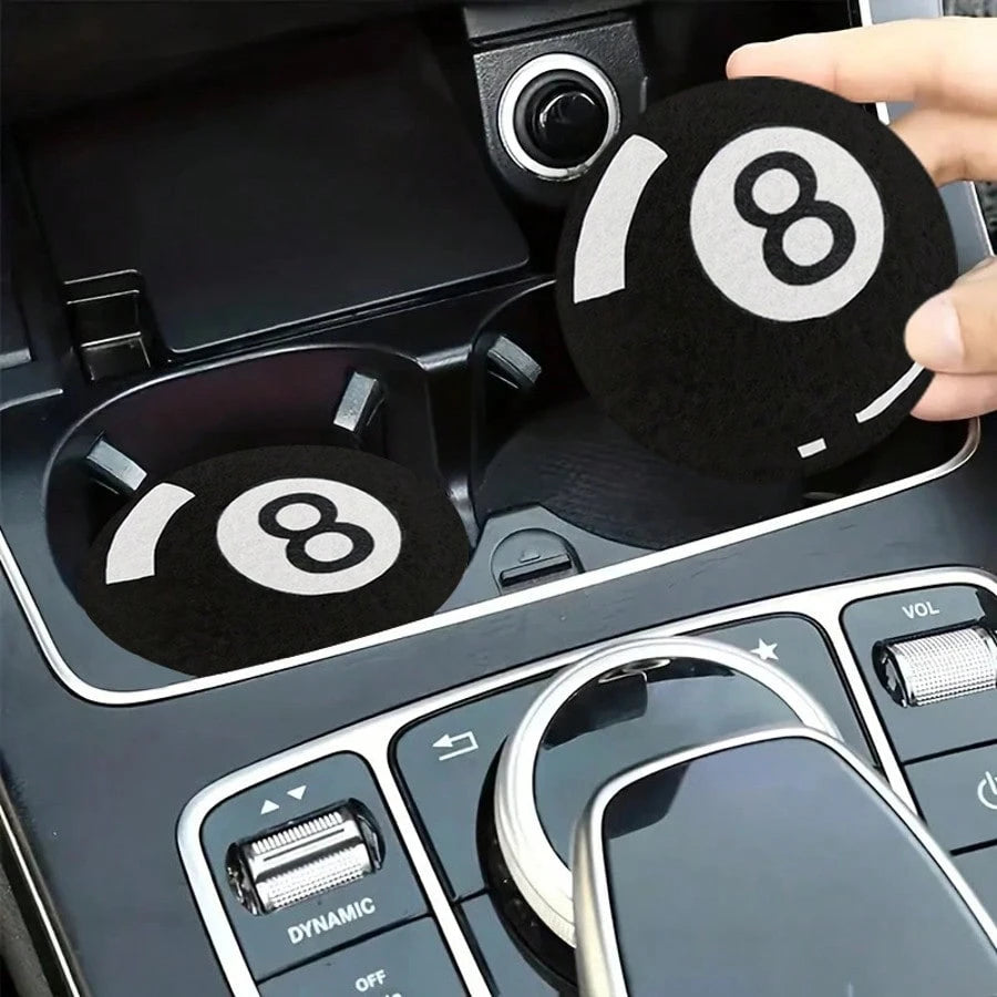 2pcs Sports Ball Coasters, 2.8 Inch Round Decorative Car Cup Holders, Home And Auto Drink Coasters, Unisex Car Interior Accessories, Decorative Coasters, Suitable As Gifts For Family And Friends On Ho