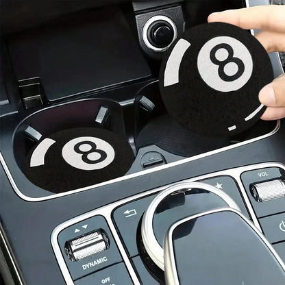2pcs Sports Ball Coasters, 2.8 Inch Round Decorative Car Cup Holders, Home And Auto Drink Coasters, Unisex Car Interior Accessories, Decorative Coasters, Suitable As Gifts For Family And Friends On Ho