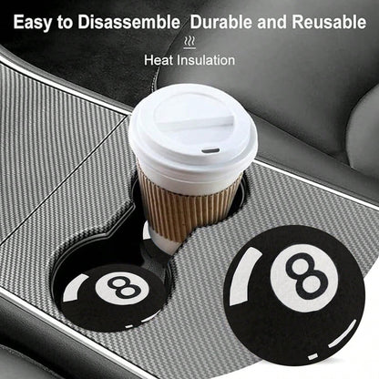 2pcs Sports Ball Coasters, 2.8 Inch Round Decorative Car Cup Holders, Home And Auto Drink Coasters, Unisex Car Interior Accessories, Decorative Coasters, Suitable As Gifts For Family And Friends On Ho