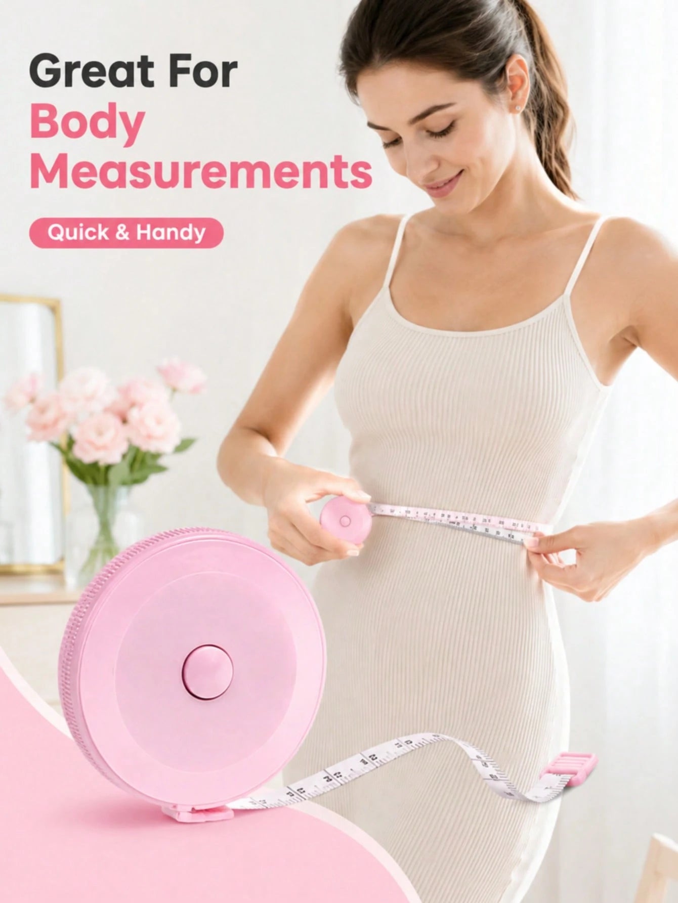 3/2/1pc Retractable Tape Measure, Used For Measuring Body Size, Sewing Soft Tape, Suitable For Cutting Fabric, Craft Weight Loss Measurement, 60 Inches (1.5 Meters) Double-Sided Ruler