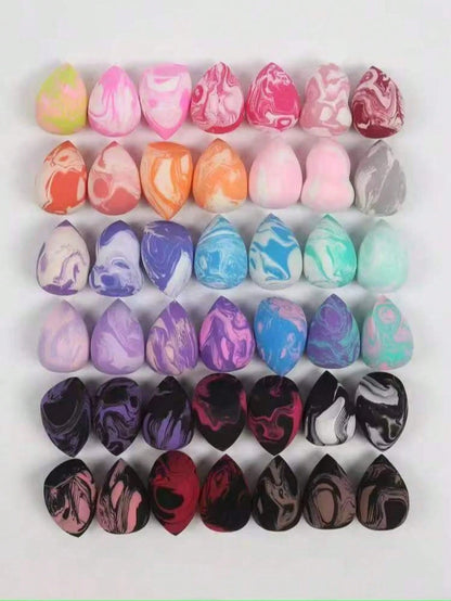 3/5/10/15/20/30/50pcs Makeup Sponges, Random Color And Shape, Foundation Sponge, Liquid, Cream And Powder Flawless, Multi-Color Makeup Sponge, Latex-Free Dry And Wet Use Foundation Makeup Sponge, Suit