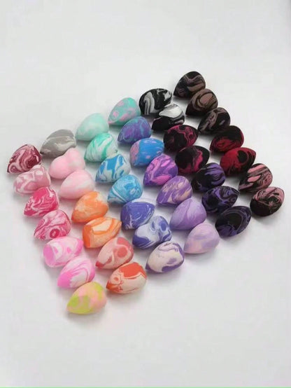 3/5/10/15/20/30/50pcs Makeup Sponges, Random Color And Shape, Foundation Sponge, Liquid, Cream And Powder Flawless, Multi-Color Makeup Sponge, Latex-Free Dry And Wet Use Foundation Makeup Sponge, Suit