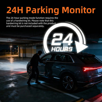 3-Channel Dash Cam With A 32GB Card, 4K Full HD, Infrared Night Vision, 170° Wide-Angle DVR Camera, Loop Recording, Parking Monitoring, Multi-Camera Coverage For Blind Spots, Easy Installation And Wir