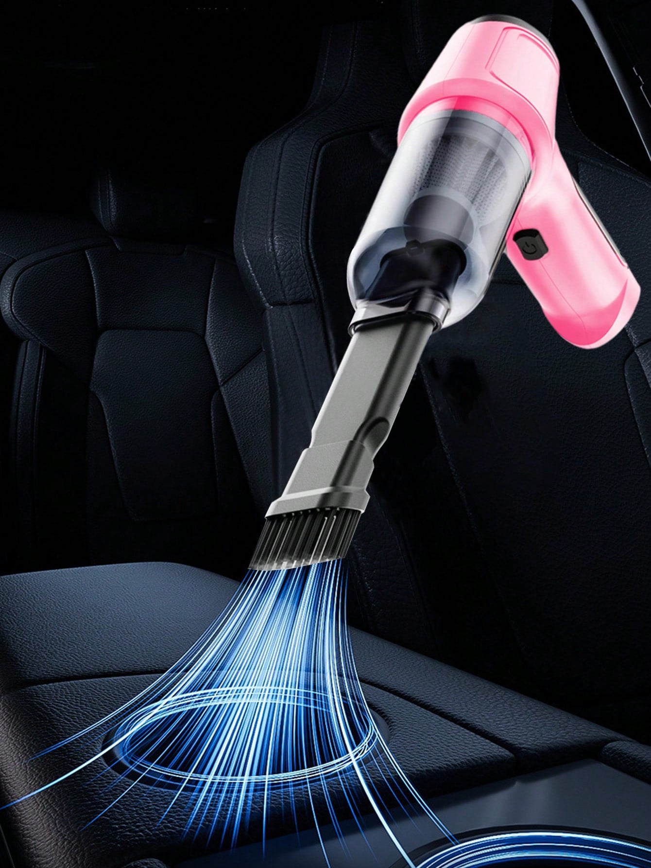 3-In-1 Car Vacuum Cleaner, Powerful Suction, Portable Compact Cordless Handheld Vacuum Cleaner, Suitable For Dry & Wet Cleaning, 2400mAh Battery, Car Accessories