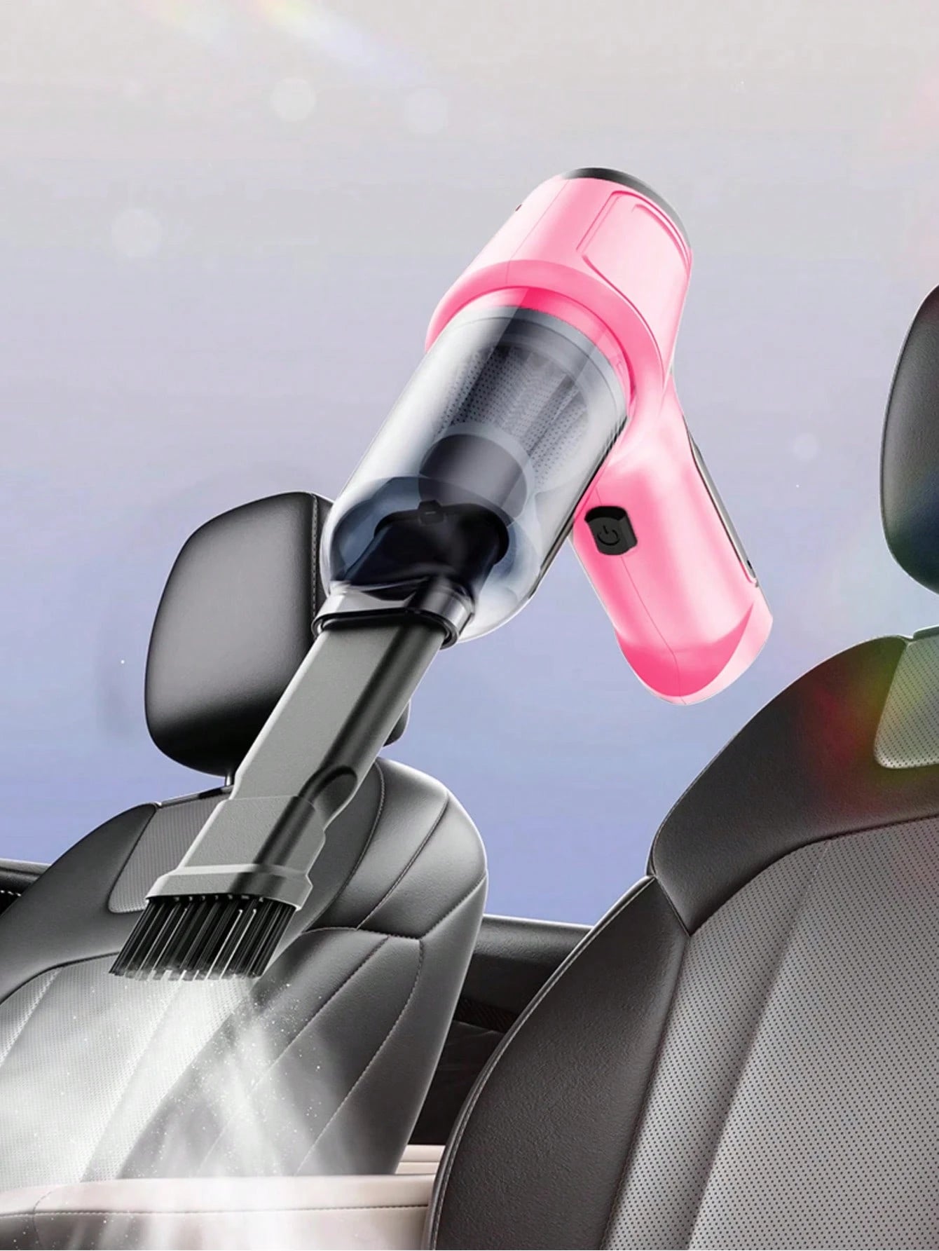 3-In-1 Car Vacuum Cleaner, Powerful Suction, Portable Compact Cordless Handheld Vacuum Cleaner, Suitable For Dry & Wet Cleaning, 2400mAh Battery, Car Accessories