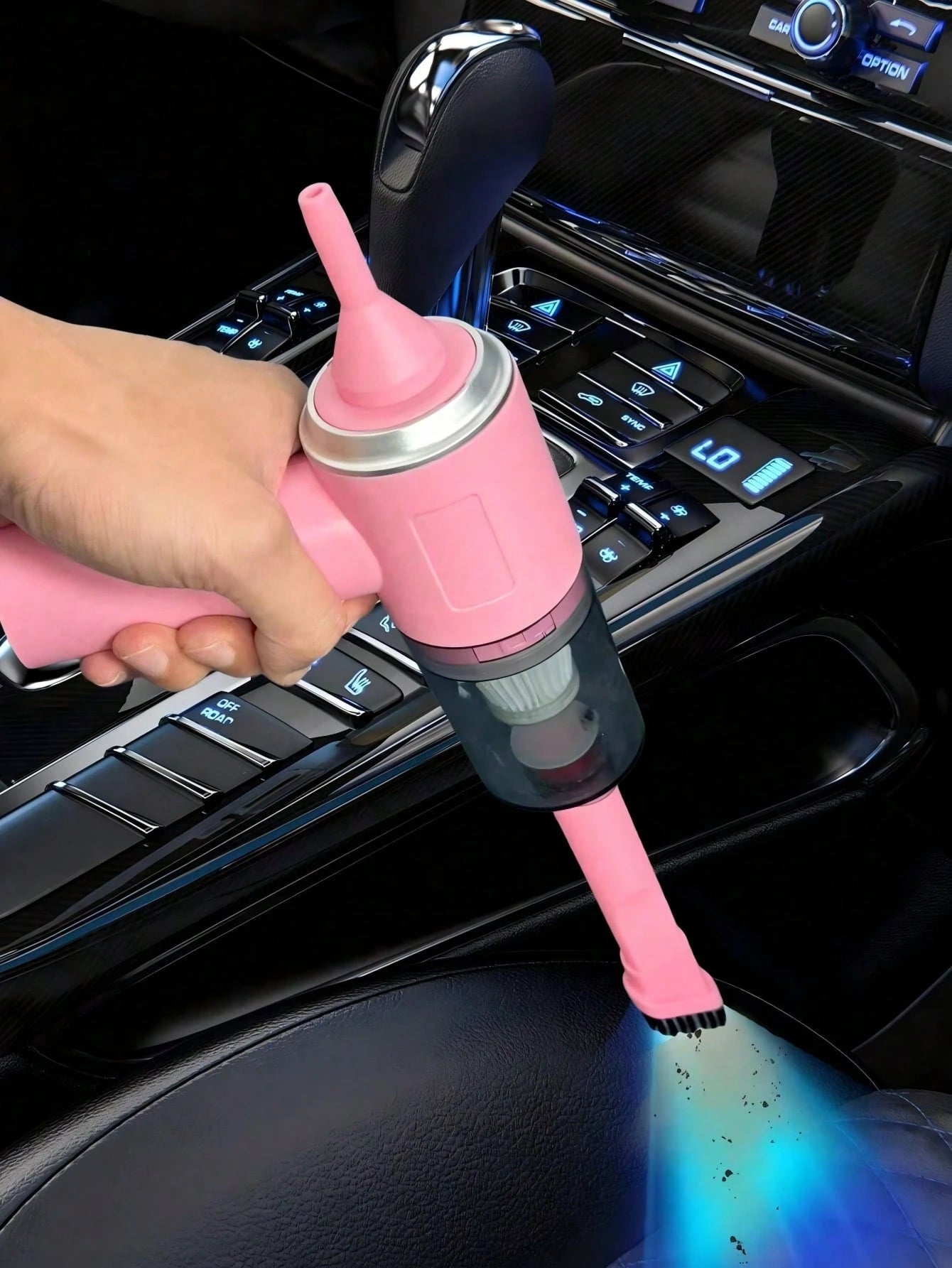 3-In-1 Handheld Vacuum Cleaner- 2000mAh Battery, Fast Charging, Powerful Wet/Dry Suction For Car, Home And Pet, USB-C Charging, Washable Filter, Low Noise Air Purifier And Multi-Function Nozzle Set