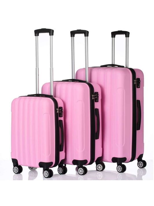 3-In-1 Multifunctional Large Capacity Traveling Storage Suitcase Luggage Pink