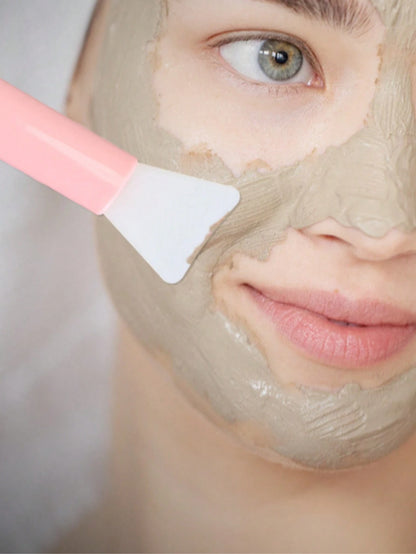 30/10/6/3/2/1pc Silicone Face Mask Brush, Soft Bristle Head With Scraper, Multi-Functional Dual-Use Mud Mask Brush, DIY Mask Application Beauty Tool