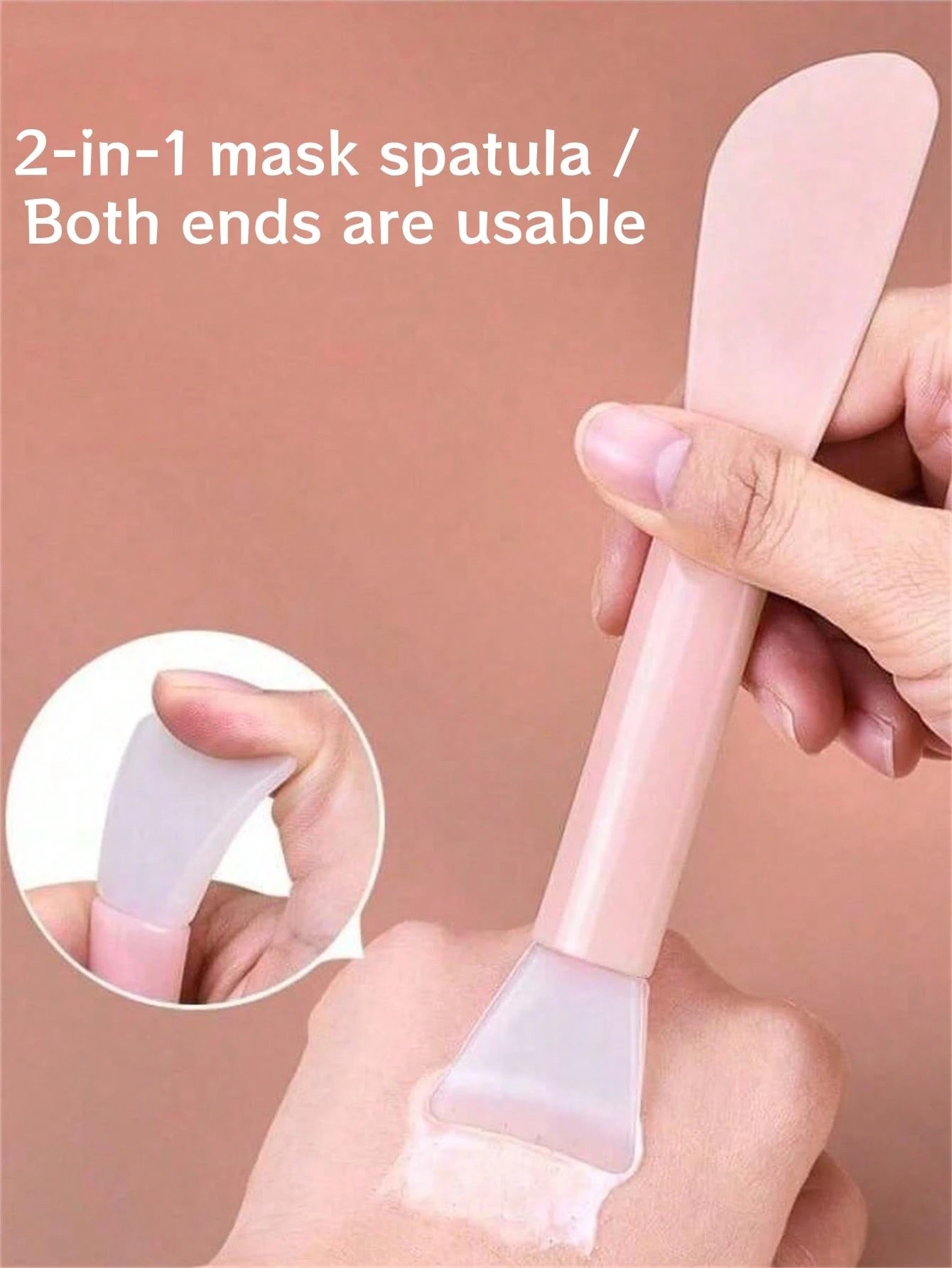 30/10/6/3/2/1pc Silicone Face Mask Brush, Soft Bristle Head With Scraper, Multi-Functional Dual-Use Mud Mask Brush, DIY Mask Application Beauty Tool
