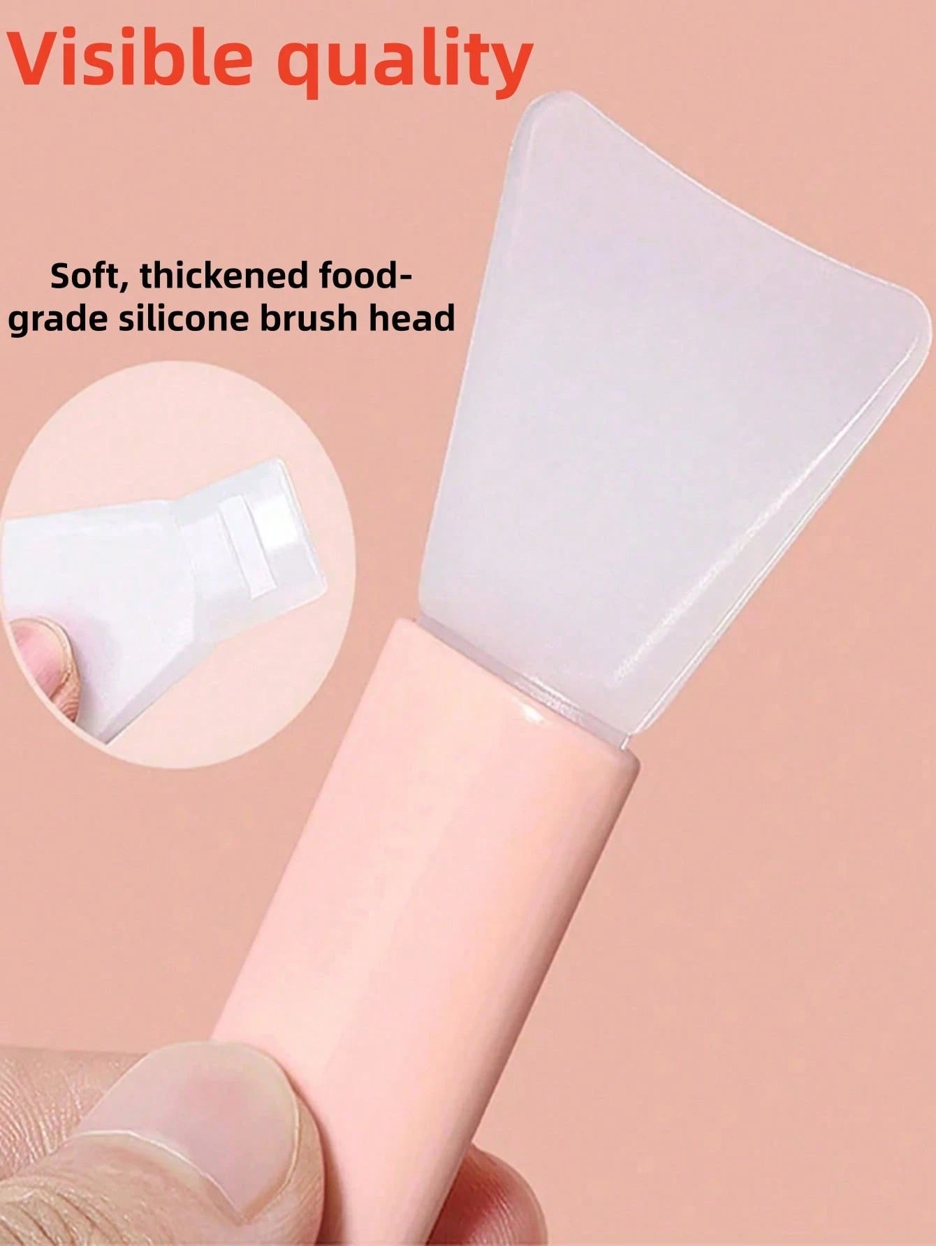 30/10/6/3/2/1pc Silicone Face Mask Brush, Soft Bristle Head With Scraper, Multi-Functional Dual-Use Mud Mask Brush, DIY Mask Application Beauty Tool