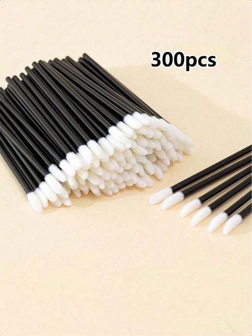 300/200/100pcs Makeup Lip Brushes, Lip Applicators, Lipstick Brushes, Lip Gloss Applicators, Mascara Brushes, Makeup Tools
