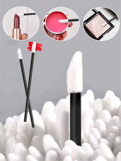 300/200/100pcs Makeup Lip Brushes, Lip Applicators, Lipstick Brushes, Lip Gloss Applicators, Mascara Brushes, Makeup Tools