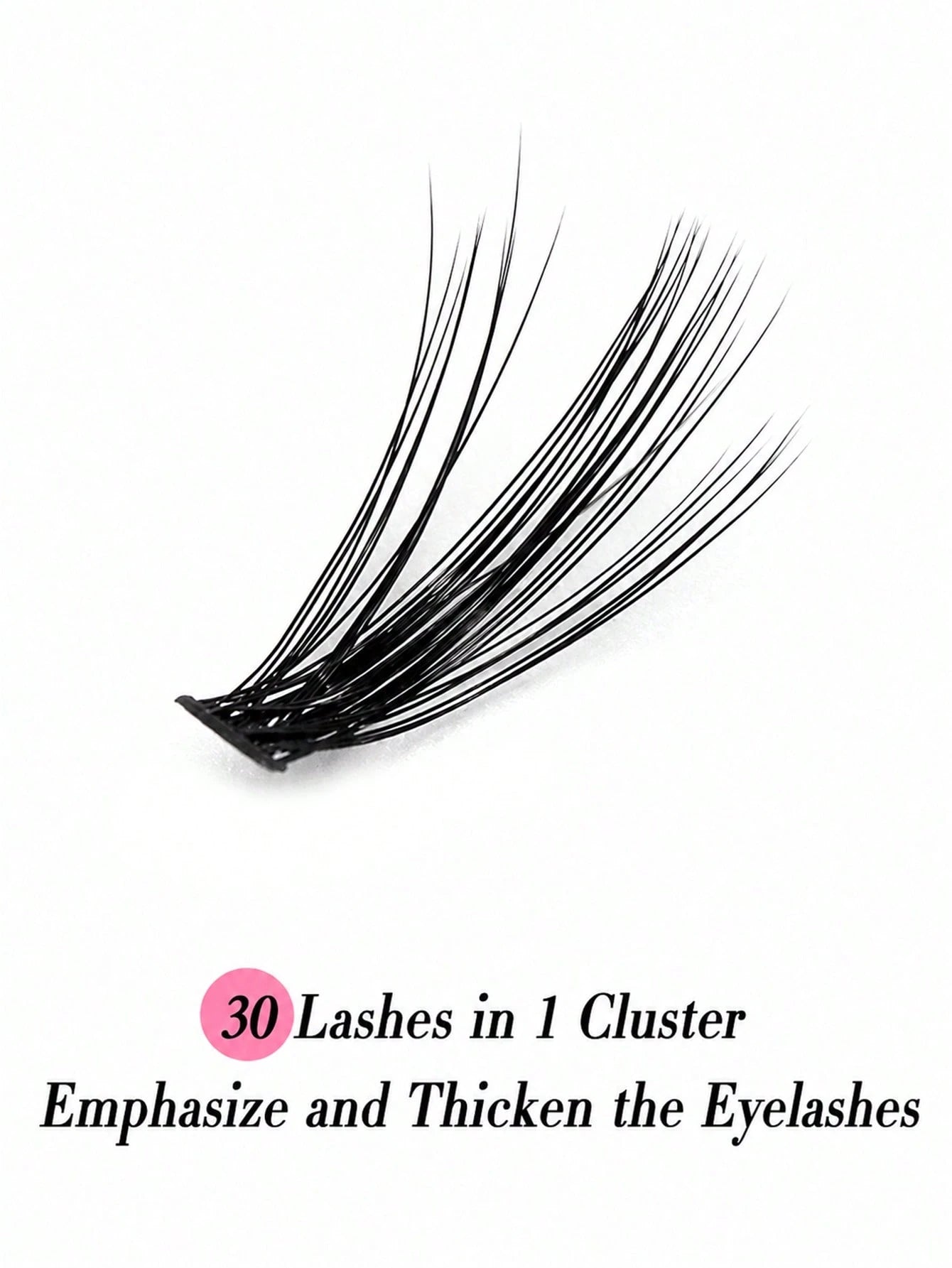 30D 80/140/200pcs 3D False Eyelashes 8-16mm Mixed Length 0.07C/D Curl 4/7/10 Rows Soft Natural Waterproof Lightweight Easy To Wear Suitable For Daily, Party Or Wedding Occasions Eyelash Clusters Bulk