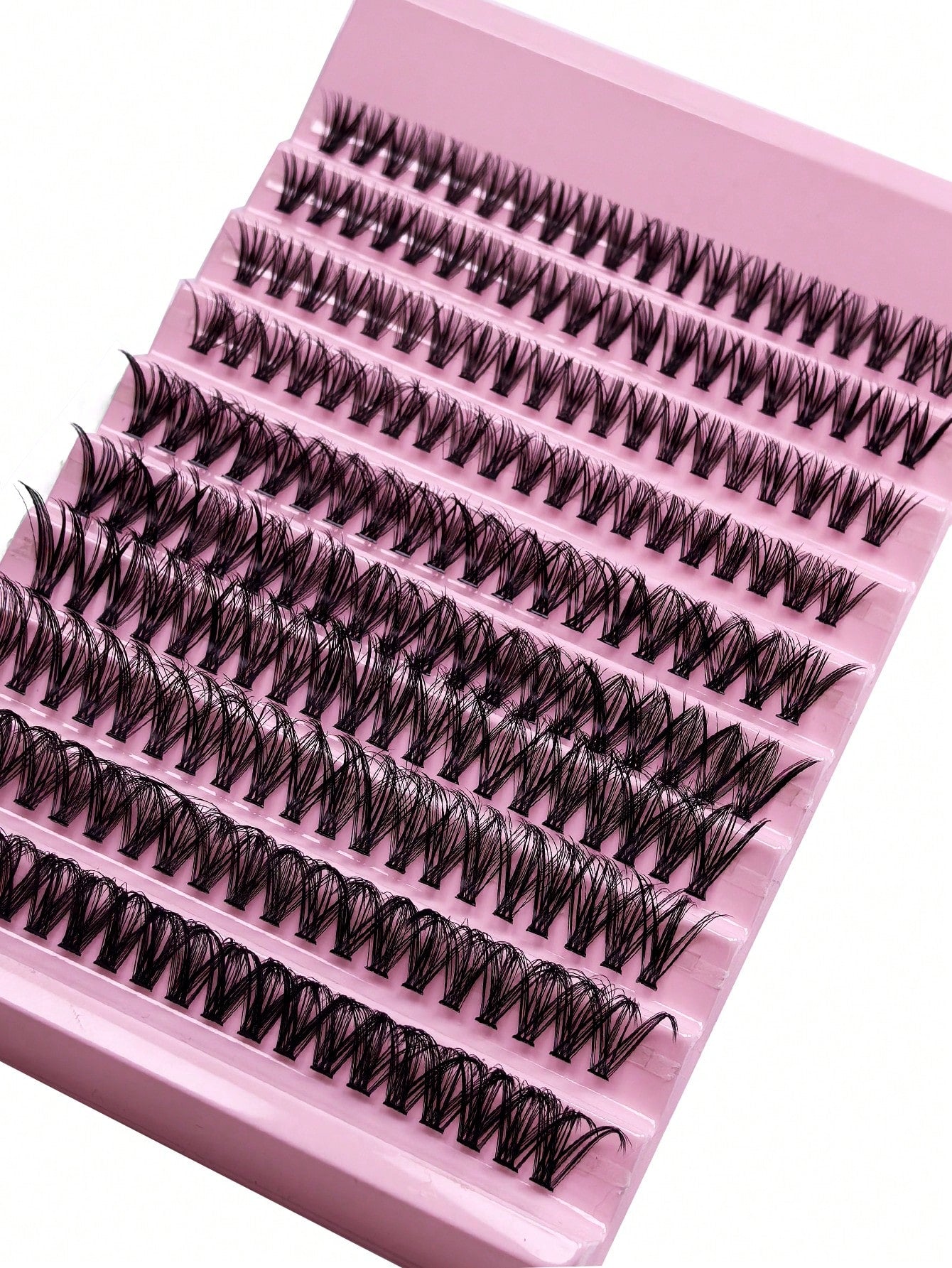 30D 80/140/200pcs 3D False Eyelashes 8-16mm Mixed Length 0.07C/D Curl 4/7/10 Rows Soft Natural Waterproof Lightweight Easy To Wear Suitable For Daily, Party Or Wedding Occasions Eyelash Clusters Bulk