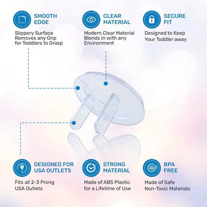 30pcs/20pcs/10pcs Power Outlet Protective Covers, For Baby Safety And Protection Against Electric Shock. Easy To Install, And Reliable