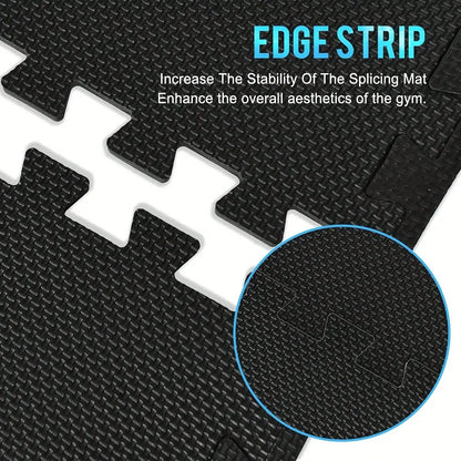 36/48-Piece Interlocking Foam Floor Tiles, 12" X 12" EVA Puzzle Mats, Suitable For Home Gym And Fitness Equipment Protection In Garage Floors