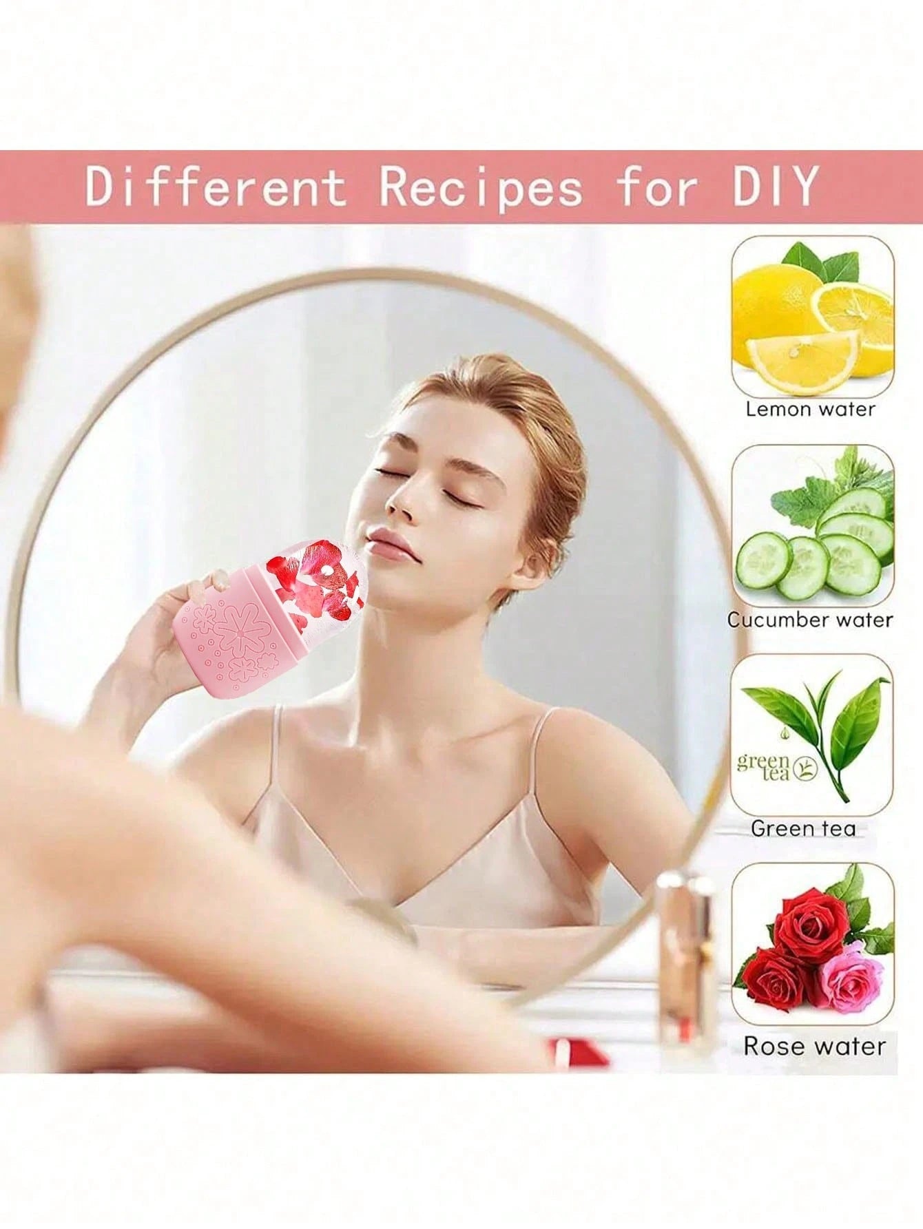 3pcs/1pc Ice Facial Roller Set, Facial Skincare Ice Roller, Facial Massage Tool, Silicone Ice Facial Roller, Quartz Roller, Relieve Facial And Eye Puffiness, Enhance Skincare Effect And Radiance, Suit