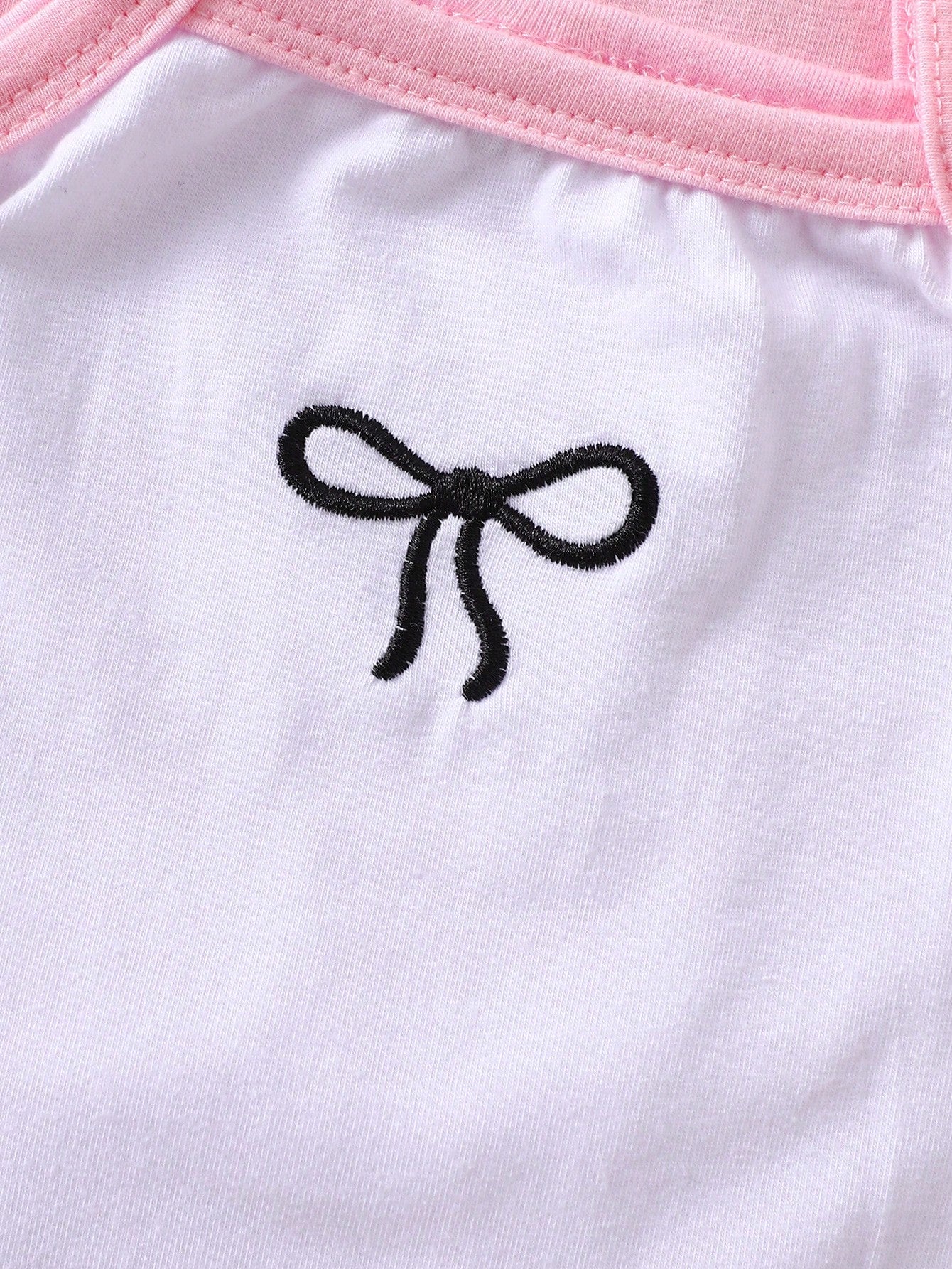 3pcs Baby Girls' Comfortable Versatile Minimalist Solid Color Knit Camisole Romper Set, Spring/Summer