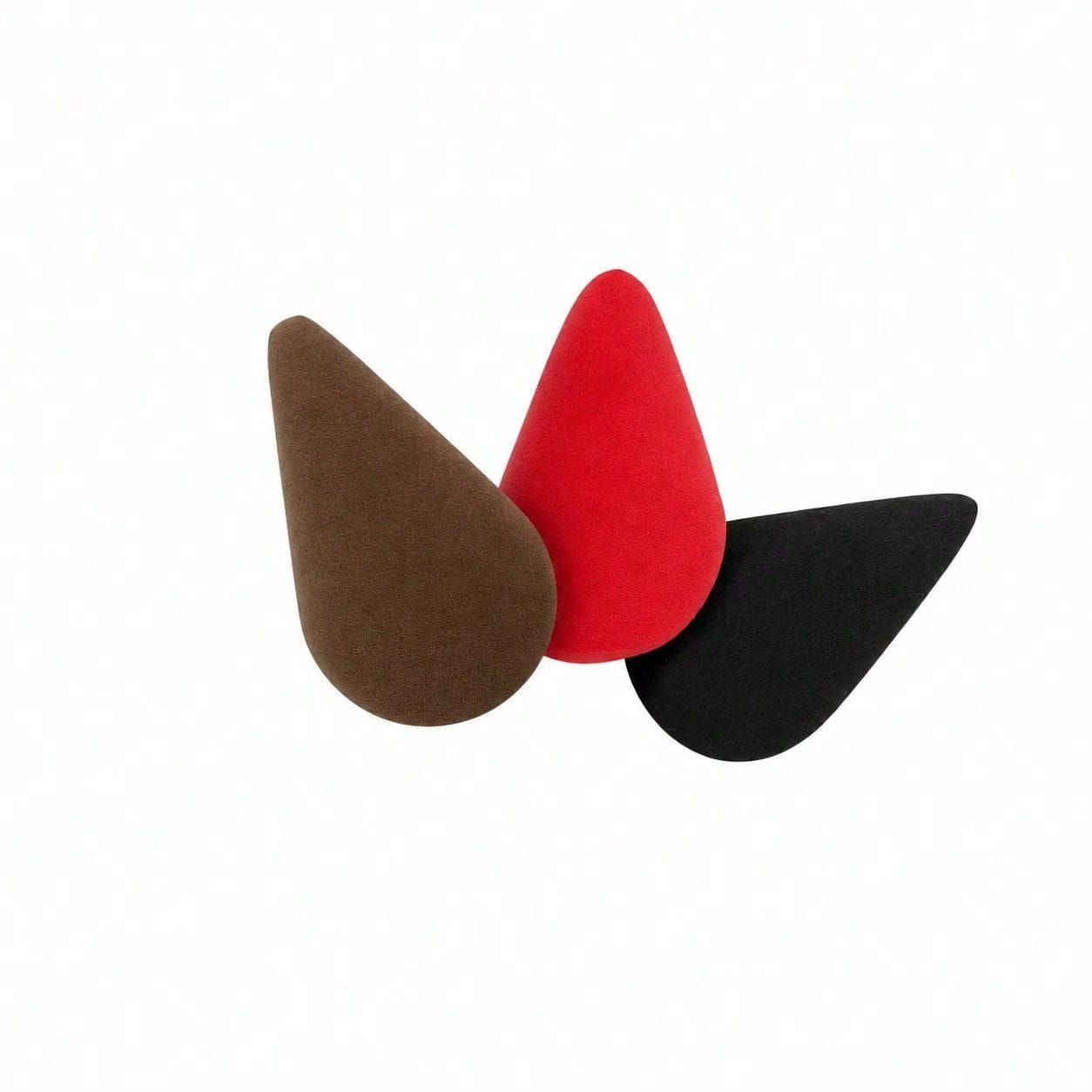 3pcs Makeup Sponges, Latex-Free, Reusable, Wet & Dry Use Teardrop Shape Makeup Sponge, Suitable For Foundation, Highlighter, Loose Powder