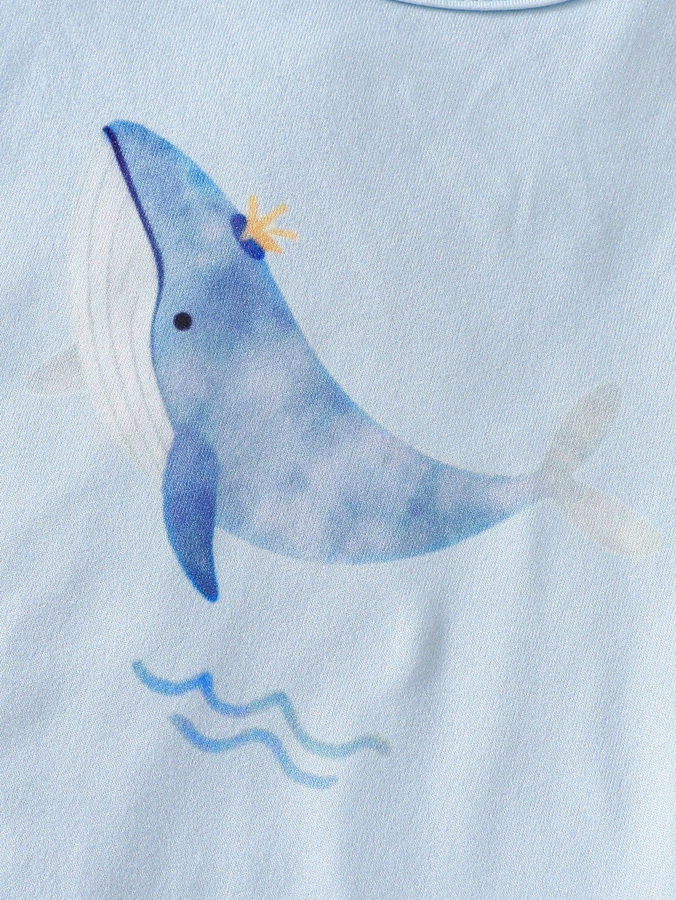 3pcs Newborn Short Sleeve Footie Pajamas Set, Blue Striped, Apricot, Light Blue Whale Print, Casual Comfortable Homewear Sleepwear, Suitable For Summer Outdoor Wear