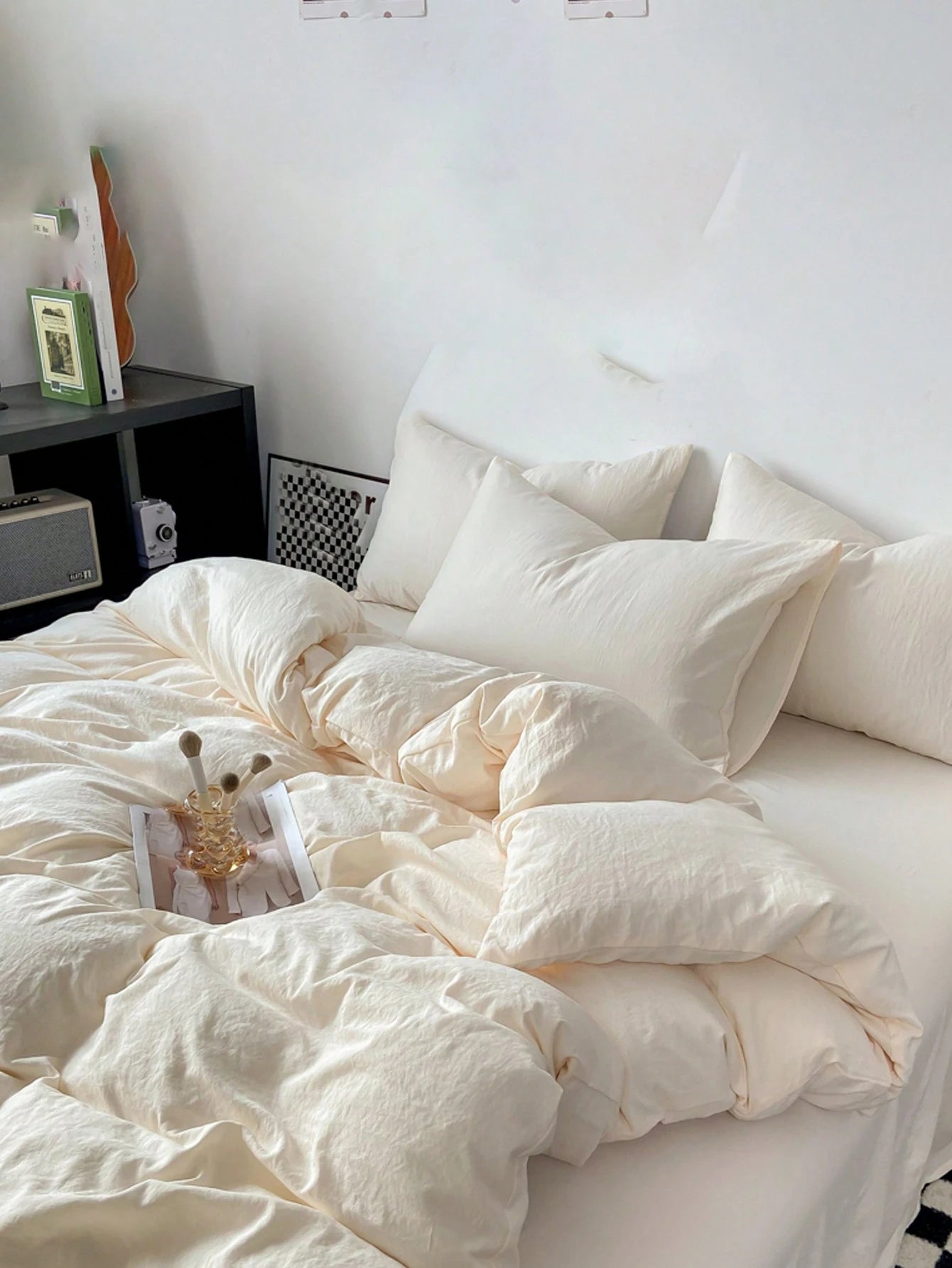 3pcs Soft & Comfortable Duvet Cover Set (1*Duvet Cover, 2*Pillow Shams), Suitable For Bedroom & Guest Room