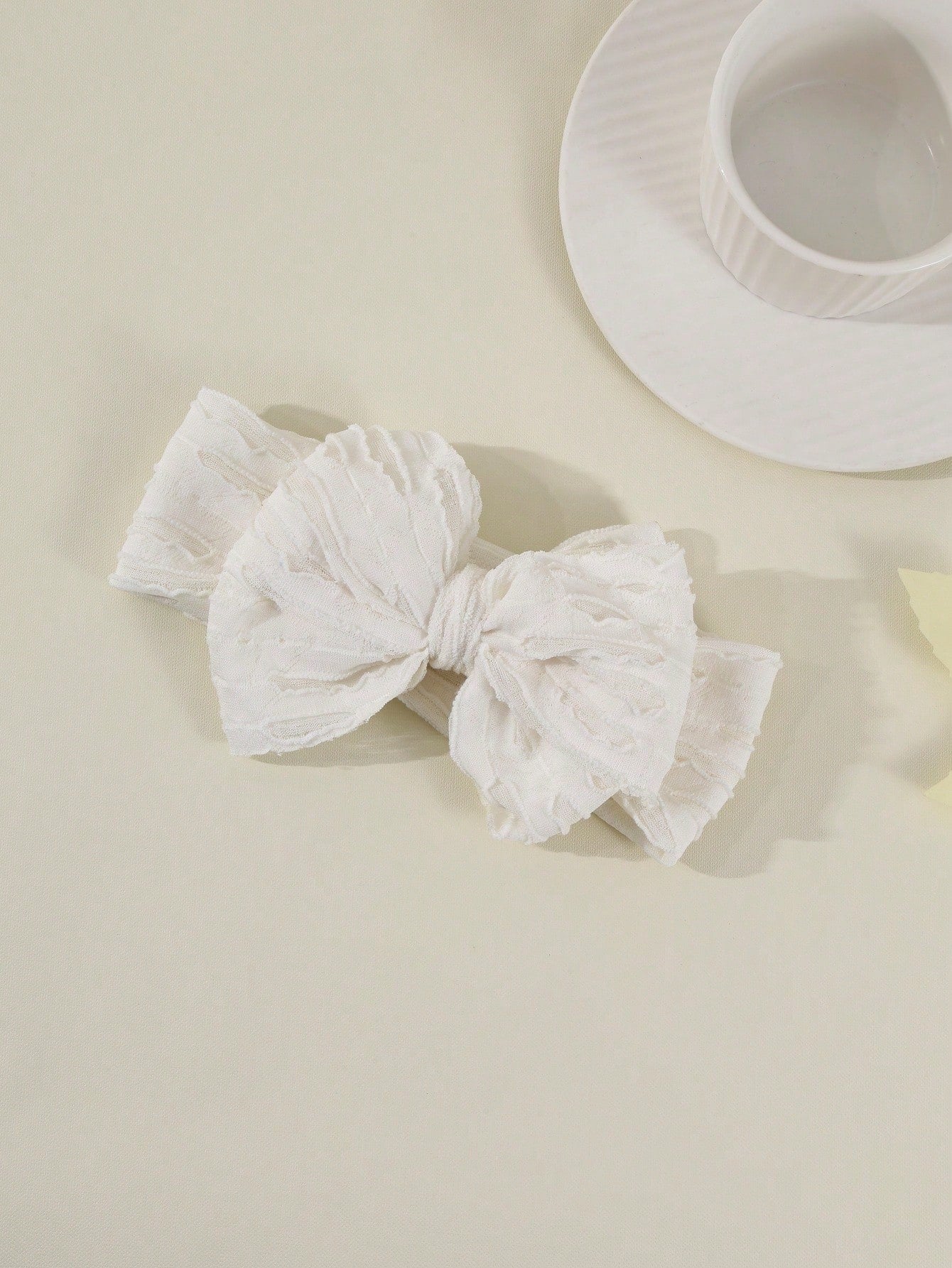 3pcs Solid Color Hollow Bow Newborn Headband Set, Cute Soft Elastic Princess Headband For Photo Props, Gift, Girls Hair Accessories