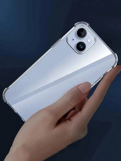 3PCS Value Pack, Minimalist Transparent Large Hole Phone Case With 4-Corner Airbag Anti-Drop, Compatible With IPhone 17/17pro/17promax/IPhone11/12/13/14/15/16/16promax/13pro/14pro/15pro, Comfortable S