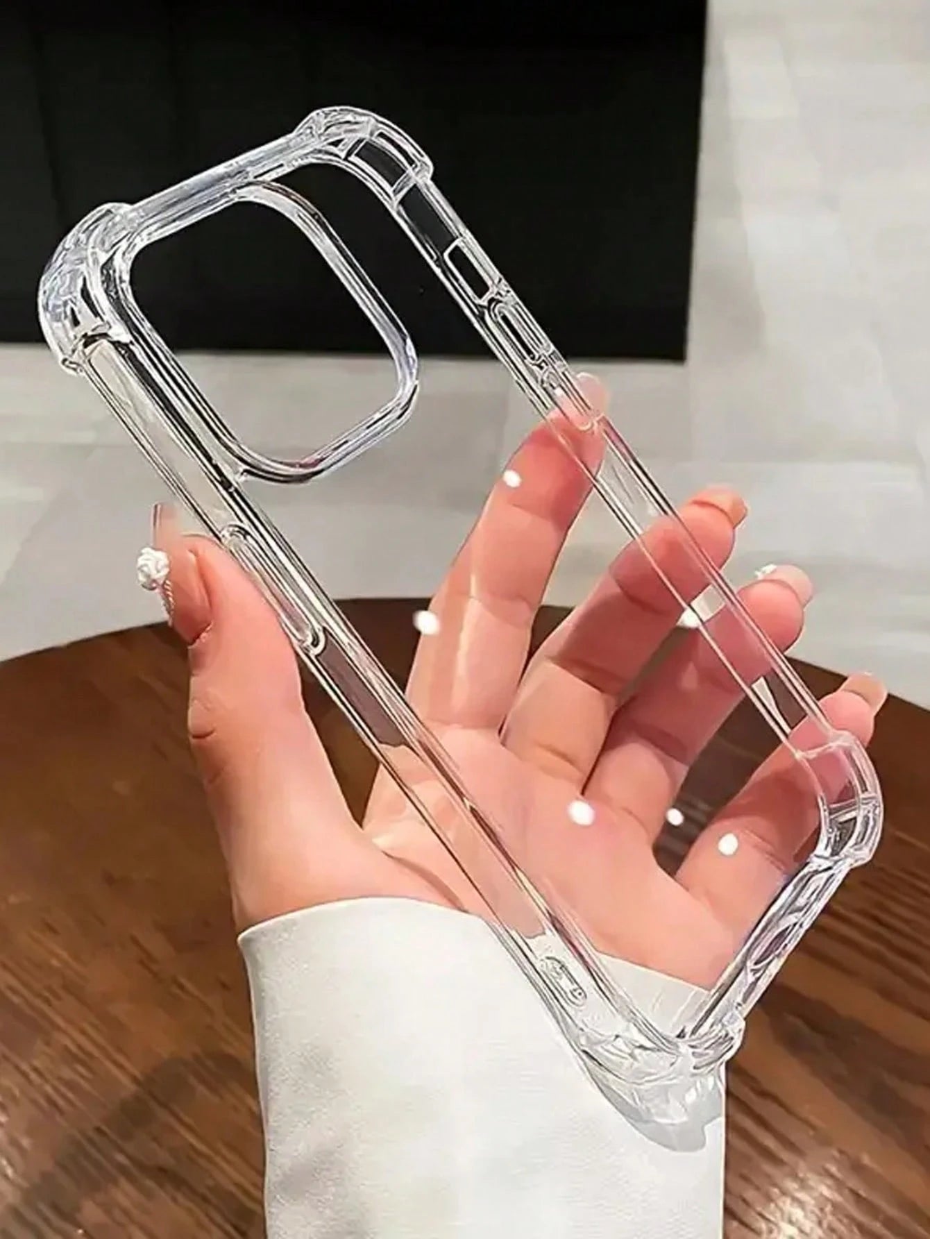 3PCS Value Pack, Minimalist Transparent Large Hole Phone Case With 4-Corner Airbag Anti-Drop, Compatible With IPhone 17/17pro/17promax/IPhone11/12/13/14/15/16/16promax/13pro/14pro/15pro, Comfortable S