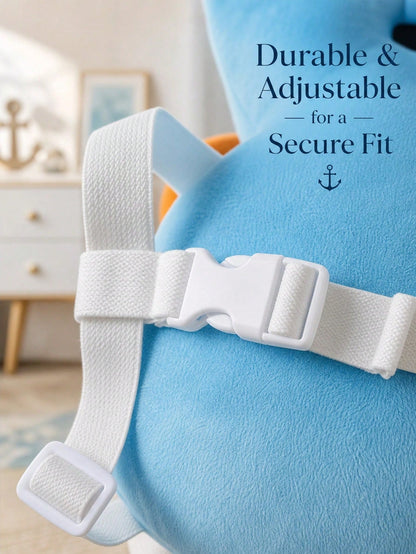 3rd Generation Upgraded: Baby Head Protection Backpack- Designed With White Edelweiss Dragon And Ocean Blue Dragon Patterns. This Anti-Fall Cushion Is Very Suitable For Toddlers Who Are Learning To W