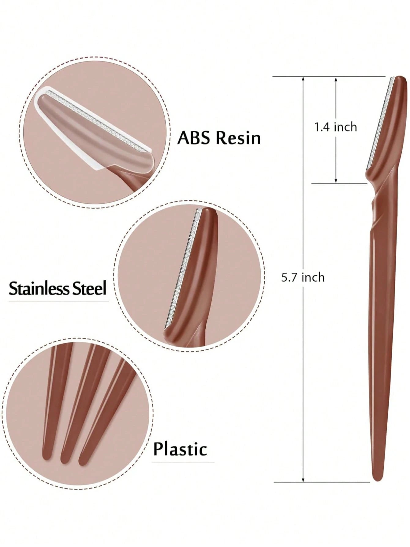 4/6/12/24/30pcs Bottled Eyebrow Razor Set With Storage Box, Facial Trimming Blades And Razors, Suitable For Face And Body Hair Removal, Essential Hairdressing Product And Accessory For Barbershop, Bea