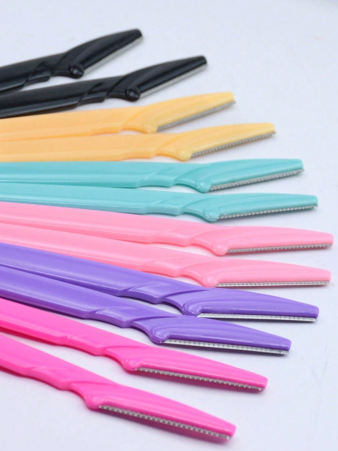 4/6/12/24/30pcs Bottled Eyebrow Razor Set With Storage Box, Facial Trimming Blades And Razors, Suitable For Face And Body Hair Removal, Essential Hairdressing Product And Accessory For Barbershop, Bea