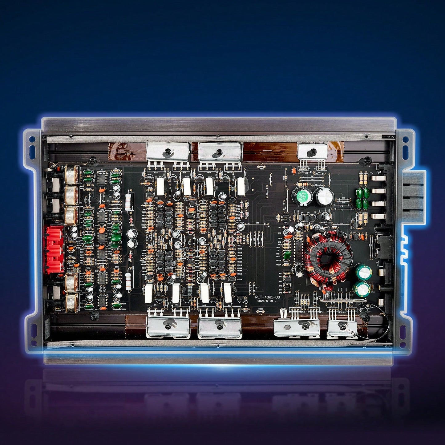 4 Channel Car Audio Amplifier 2 Ohm Stable Bridgeable Class A/B Full Range Amp Max Power 4 X 200W @ 4 Ohm/ 4 X 400W @ 2 Ohm For Car SUV Truck Off-Road